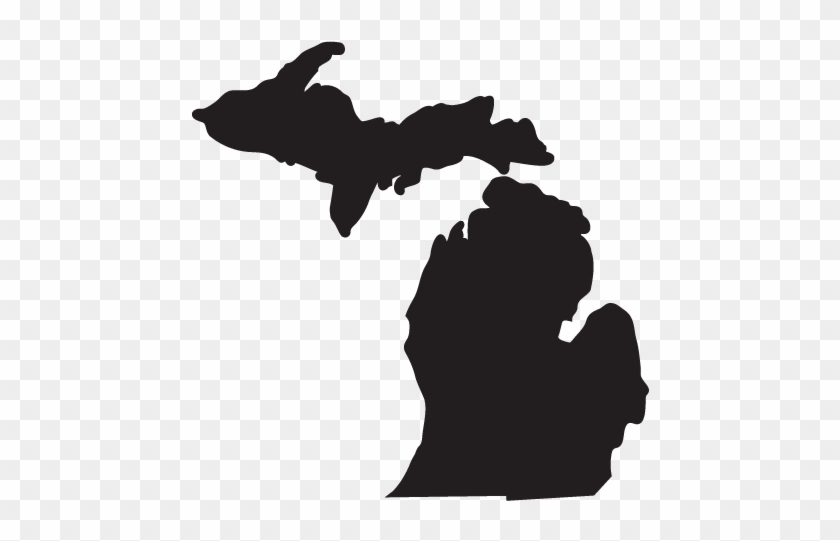 Michigan State Map Clip Art
