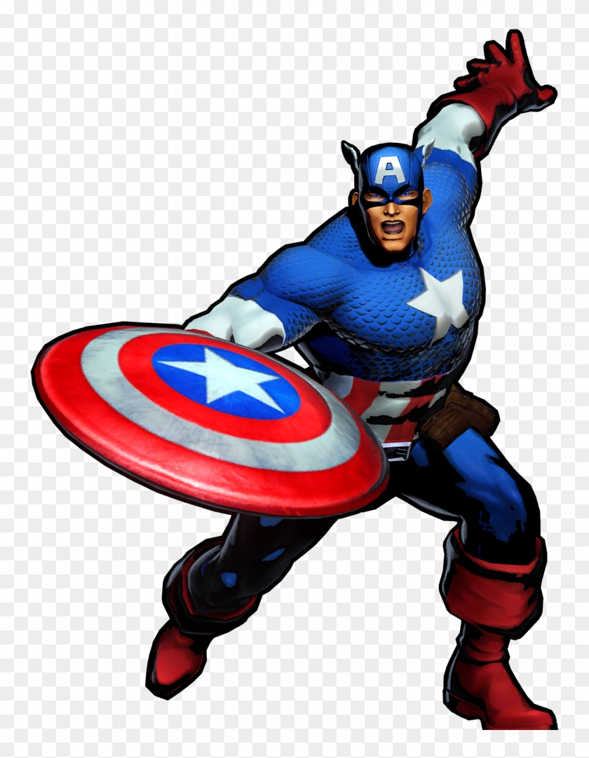 Captainamerica Ultimate Mvc3 Full Victory - Clip Art #39223