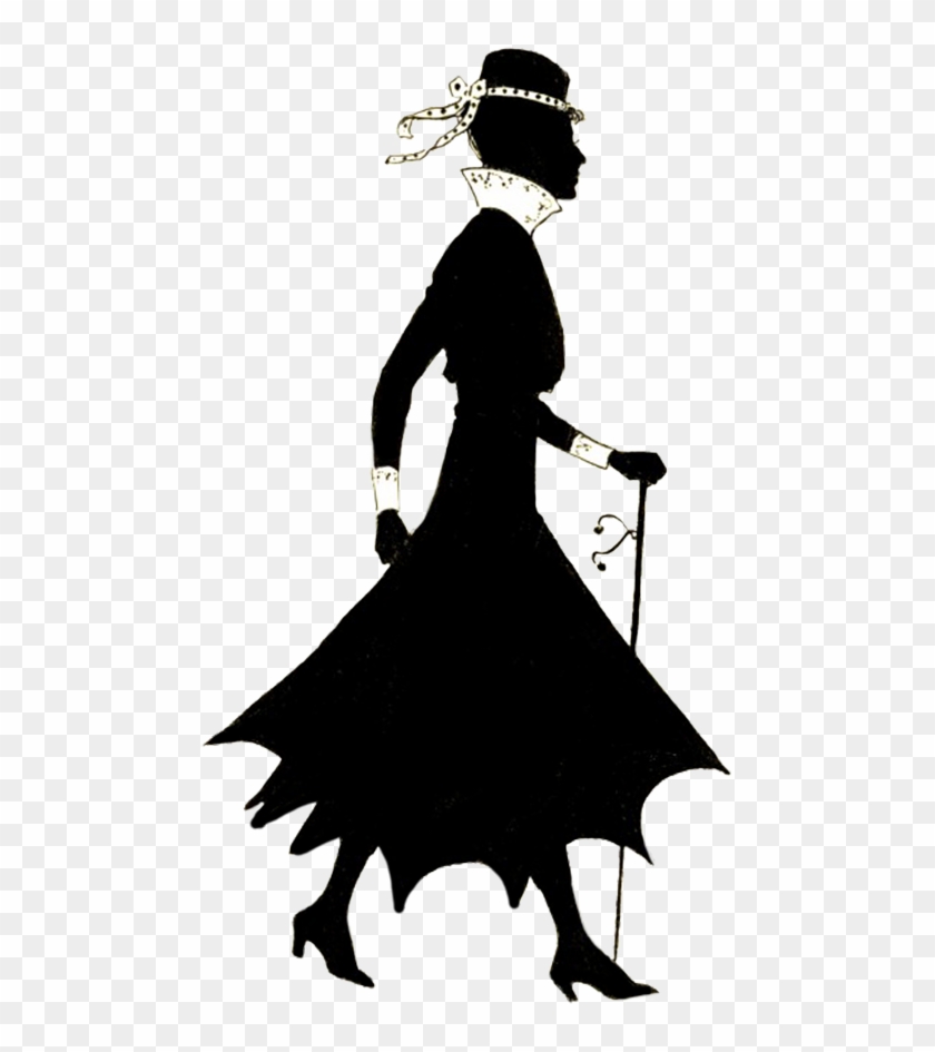 vintage lady silhouette