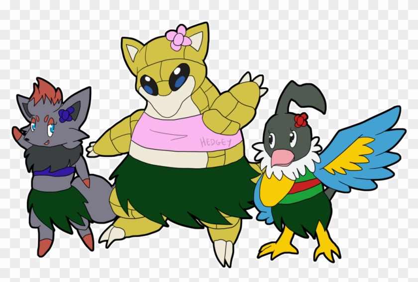 Hula Pokemon By Hedgey - Cartoon - Full Size PNG Clipart Images Download