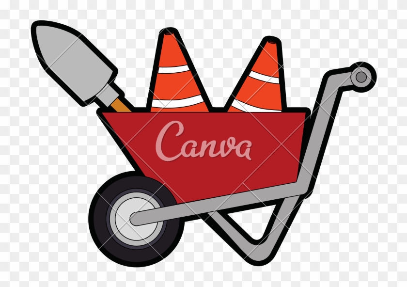 Shovel Clipart Wheelbarrow - Shovel Clipart Wheelbarrow #1555671