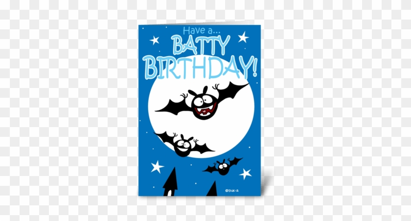 Batty Birthday Greeting Card - Batty Birthday Greeting Card #1557255