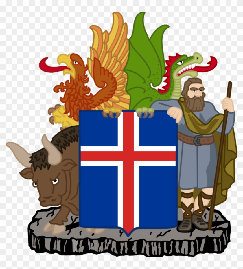 Alternate Coat Of Arms Of Iceland By Coralarts - Alternate Coat Of Arms ...