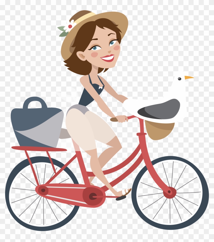 Little Girl Clipart Cycling - Little Girl Clipart Cycling - Free ...