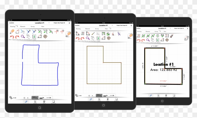 Floorplan On Ipad Orthograph - Floorplan On Ipad Orthograph #1559985