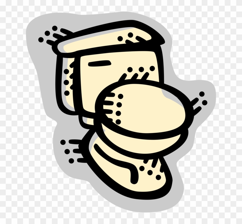 Vector Illustration Of Toilet Sanitation Fixture For - Vector ...