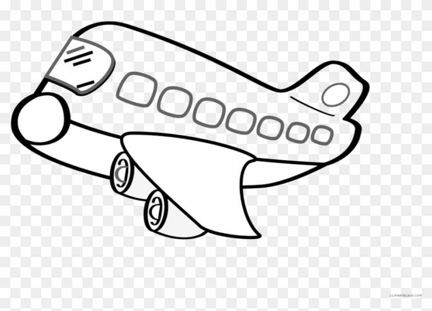 Airplane Clipart Outline 5 Clip Art - Airplane Clipart Outline 5 Clip Art #1567926