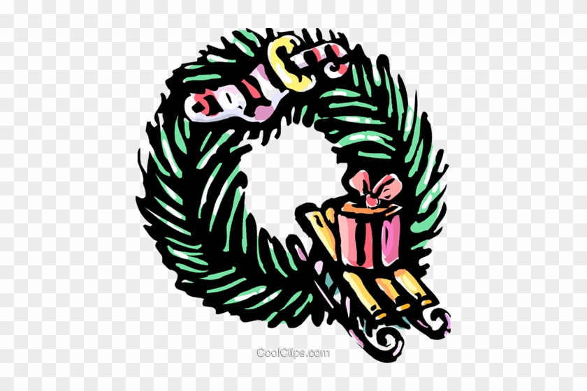 Festive Letters Royalty Free Vector Clip Art Illustration - Festive Letters Royalty Free Vector Clip Art Illustration #1569445