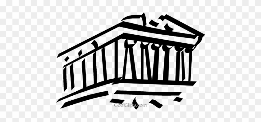 Parthenon Royalty Free Vector Clip Art Illustration - Parthenon Royalty Free Vector Clip Art Illustration #1570295