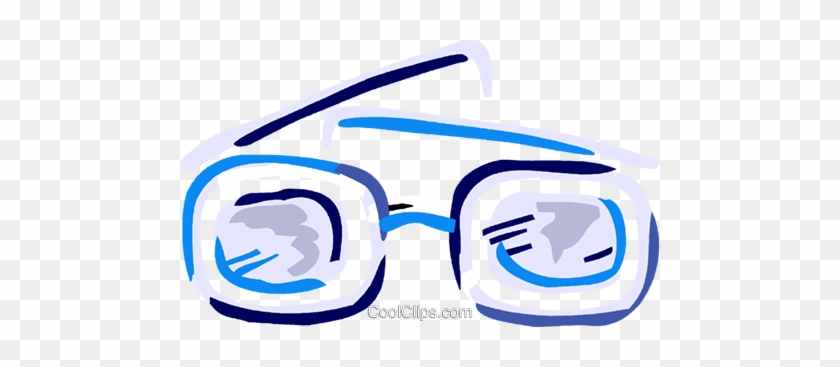 Thick Eyeglasses Royalty Free Vector Clip Art Illustration - Thick Eyeglasses Royalty Free Vector Clip Art Illustration #1571493