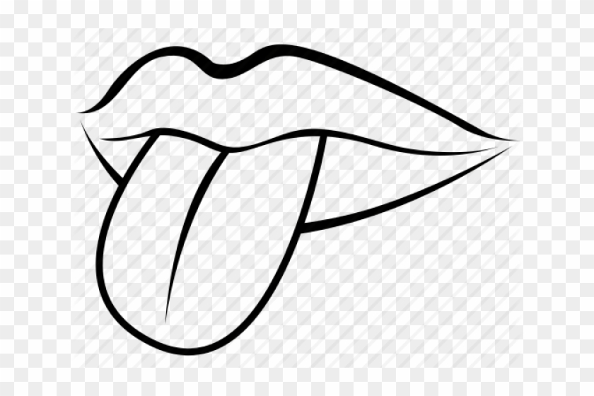 Drawn Tongue Clip Art - Drawn Tongue Clip Art #1575952