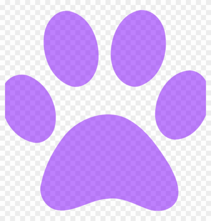 Purple Paw Prints Light Purple Paw Print Clip Art At - Purple Paw Prints Light Purple Paw Print Clip Art At #1580109