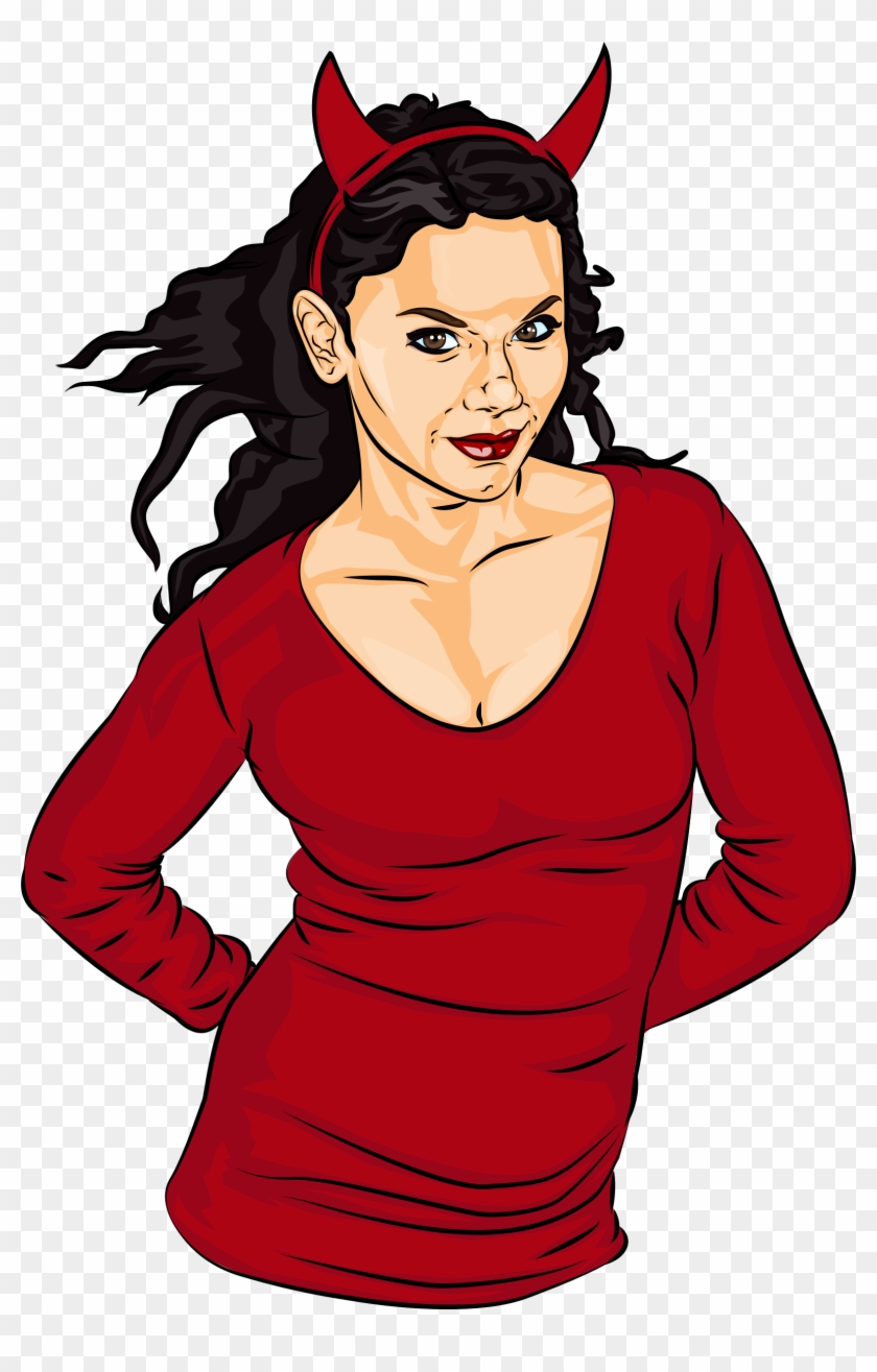 Free Devil Clipart - Female Devil #244814