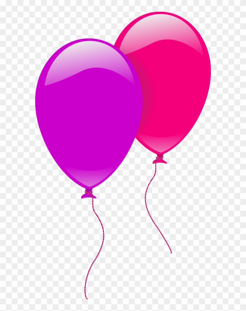 Party Balloons Two Pink And Purple Balloons Clipart Free Transparent Png Clipart Images Download