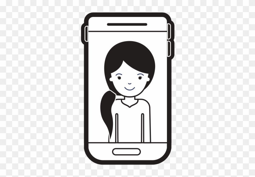 Smartphone Woman Profile Picture - Smartphone Woman Profile Picture #1581777