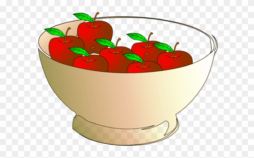 Bowl 7 Apples Clip Art - Bowl 7 Apples Clip Art #1586445