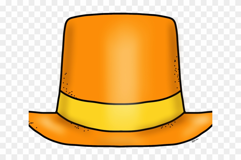 Top Hat Clipart Orange - Hat #1591181