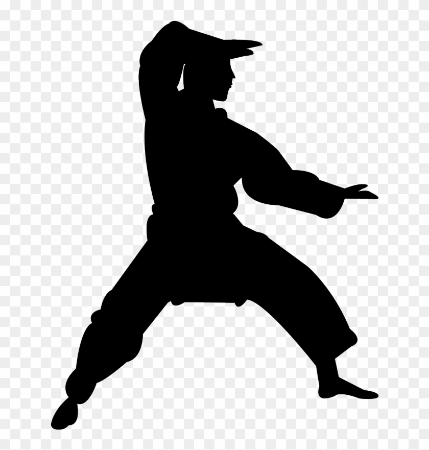 Stickers Karat Dessins Humoristiques - Chinese Kung Fu Black And White #1591869