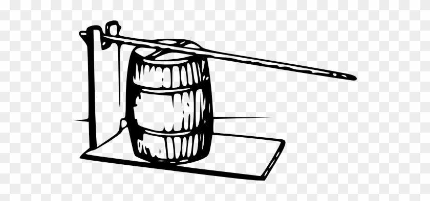 Barrel Clip Black And White - Clip Art #1592383