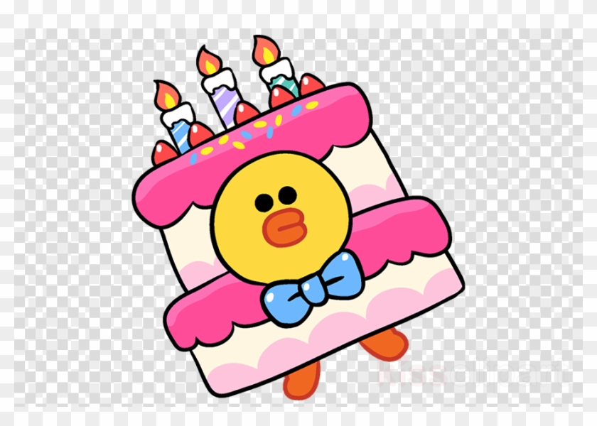 Line Friends Birthday Clipart Line Friends Birthday Line Friends Happy Birthday Free Transparent Png Clipart Images Download