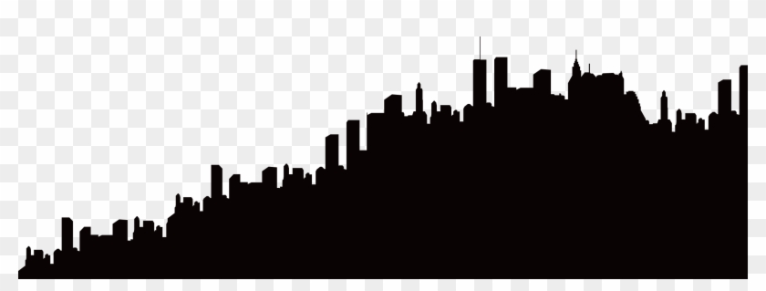 2363 X 787 20 - Silhouette Skyline City #1594137