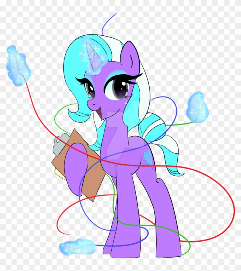 Silverknight27, Clipboard, Female, Magic, Mare, Oc, - Cartoon - Free ...