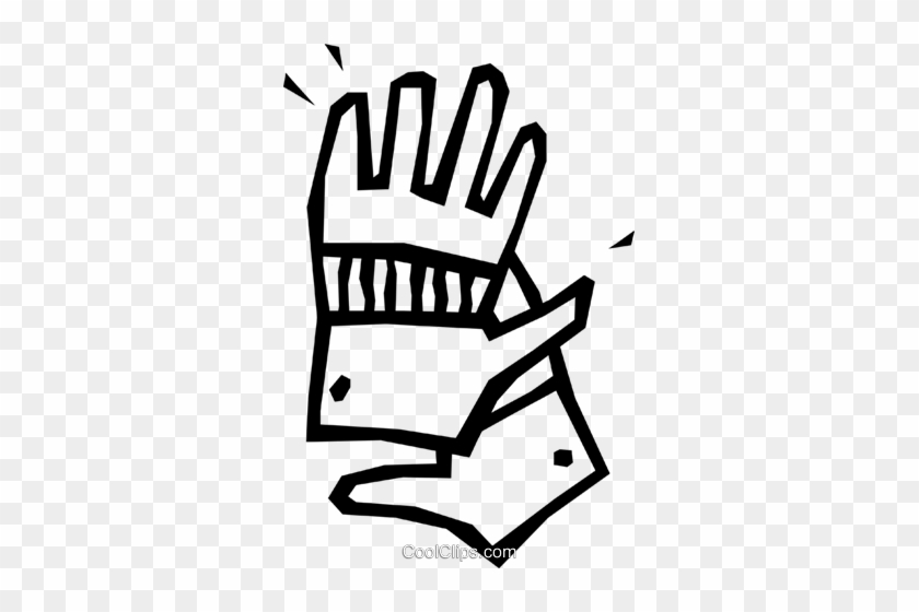 Work Gloves Royalty Free Vector Clip Art Illustration - Schutzhandschuhe Clipart #1595577