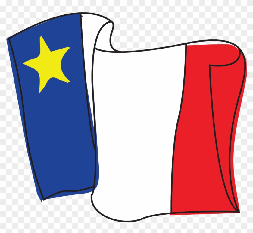 Acadian Flag Drawing - Acadiens Clipart #1596277