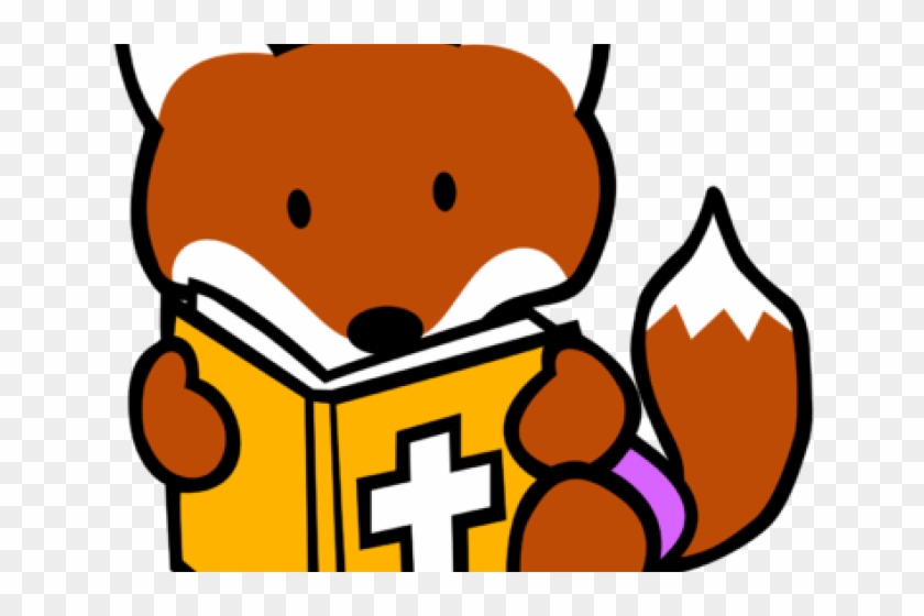 Fox Clipart Reading - Fox Clipart #1596398