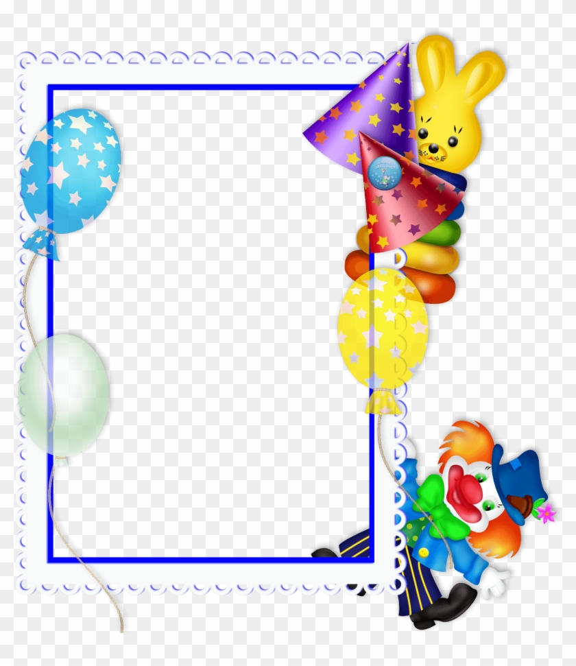 Princess Clipart Borders And Frames - Birth Day Photo Frame Png #1596470