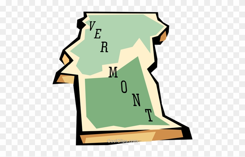 Vermont State Map Royalty Free Vector Clip Art Illustration - Vermont State Map Royalty Free Vector Clip Art Illustration #1596580