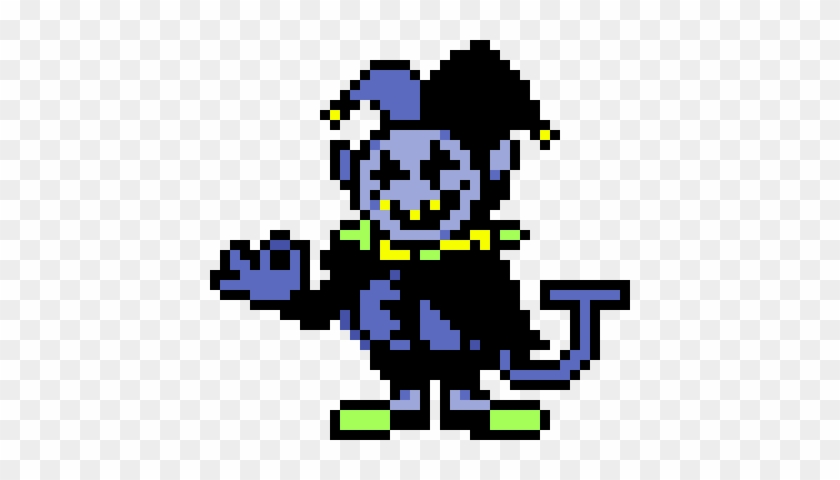 Haha, Gotem - - Jevil Deltarune Pixel Art #1597256