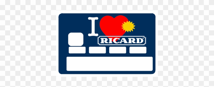 Stickers For Credit Card, I Love Ricard Summer 2018, - Ricard #1597383