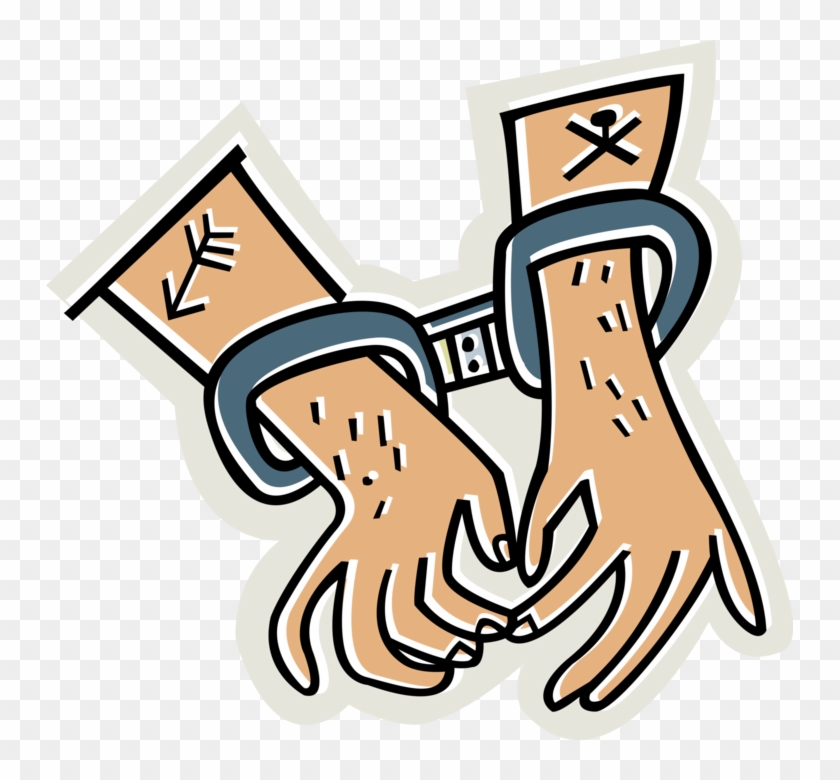 Handcuffs And Leg Irons Royalty Free Vector Clip Art - Handcuffs And Leg Irons Royalty Free Vector Clip Art #1598037