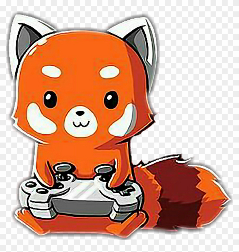 Fox Sticker - Red Panda Pew Pew #1601028