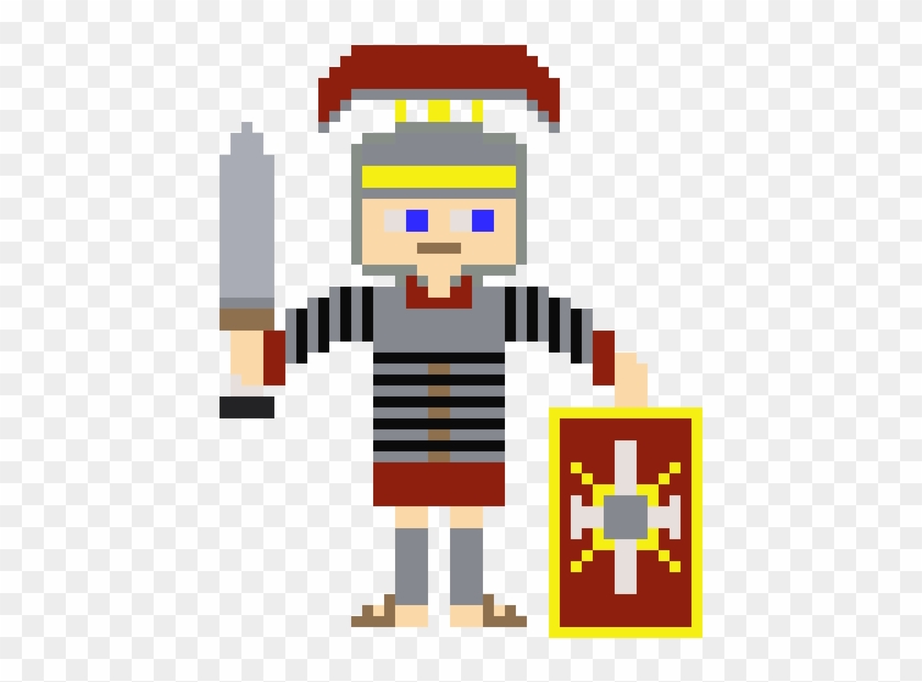 Roman Legionary - Roman Legionary Pixel Art #248363