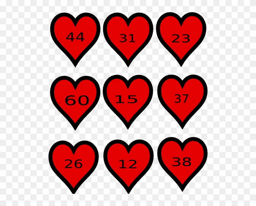 Hearts Place Value Maths Clip Art At Clker - Clip Art #248609