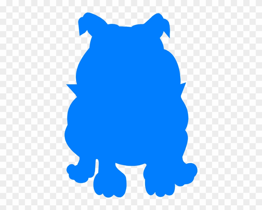 Blue Bulldog Clipart #249451