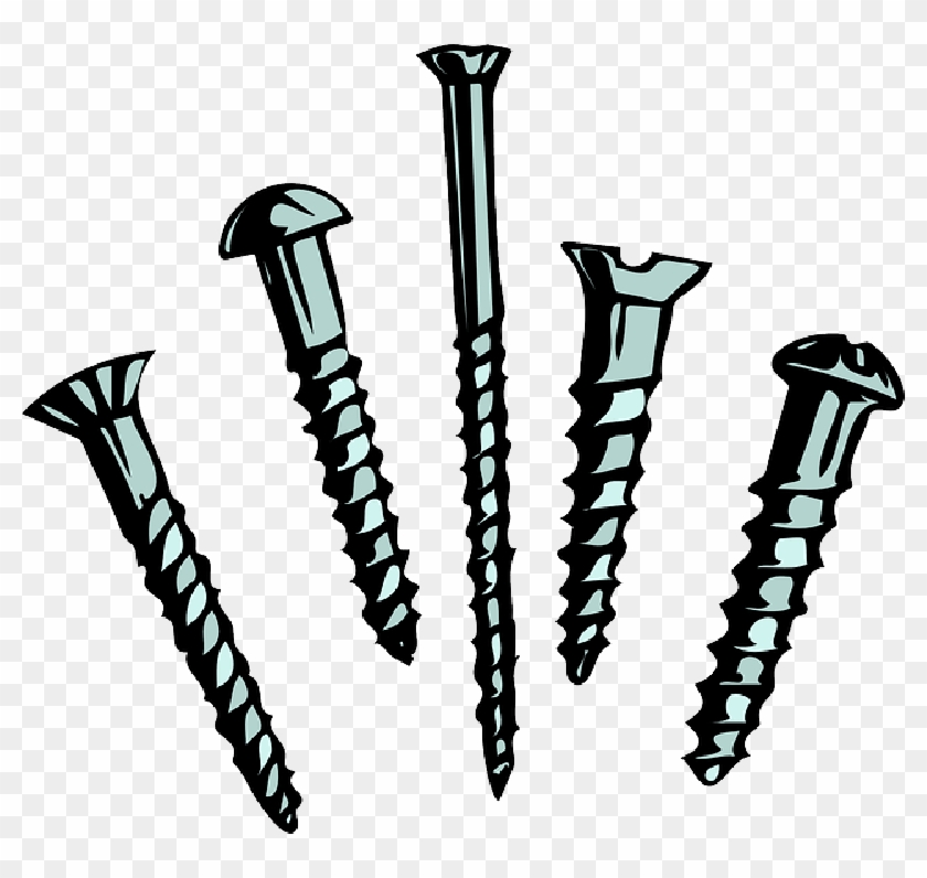 Tools, Tool, Free, Wood, Screws, Nails, Screw - Screws Clipart #250894