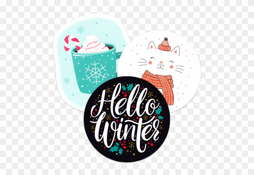 Winter Car Stickers And Decals - Calligraphy #1604280