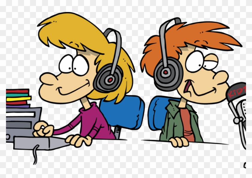 radio jockey clipart outline