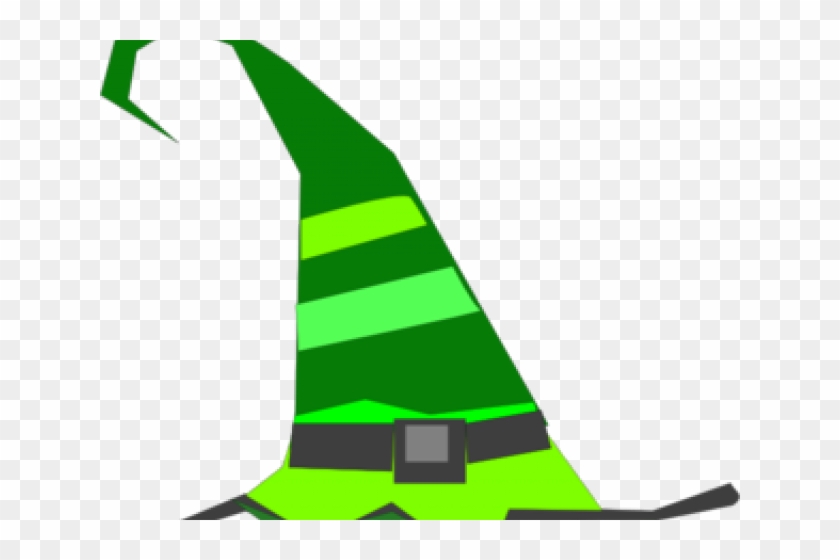 Witch Hat Clipart Green - Halloween Hat Clip Art Transparent #1605381