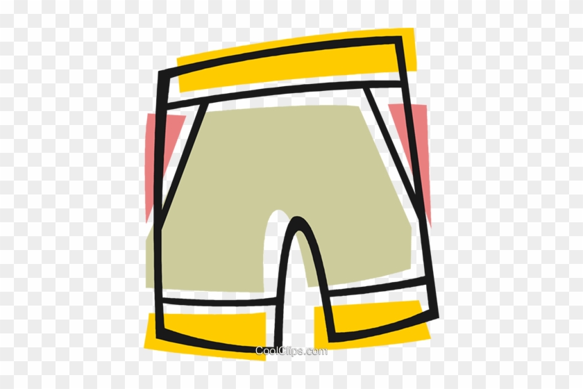 Pair Of Shorts Royalty Free Vector Clip Art Illustration - Pair Of Shorts Royalty Free Vector Clip Art Illustration #1606183