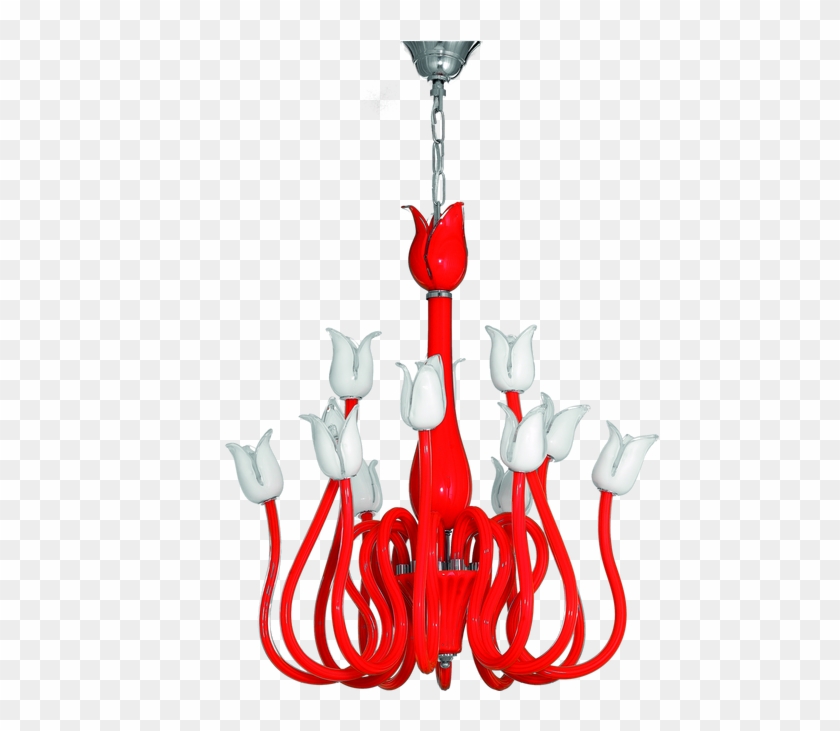 Handmade Glass Chandelier - Illustration #1606538