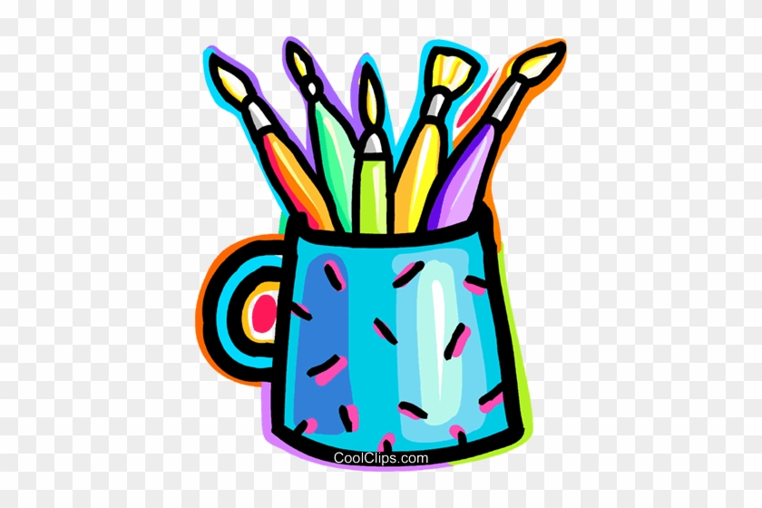 Paint And Brushes Royalty Free Vector Clip Art Illustration - Pinsel ...