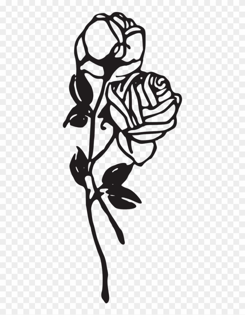 Vector,flower Vector, - Rose Clip Art Black And White Png - Free ...