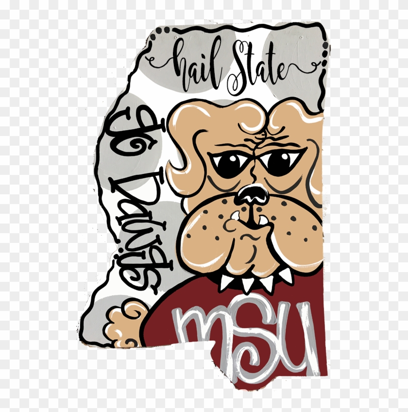 Ms Bulldawgs Msu State Door Hanger - States Door Hangers #1607220