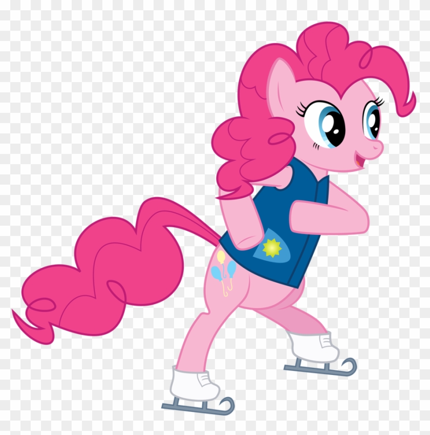 Pinkie Ice Skating By Sakatagintoki117 - Cartoon Hockey Skates Transparent #1608649