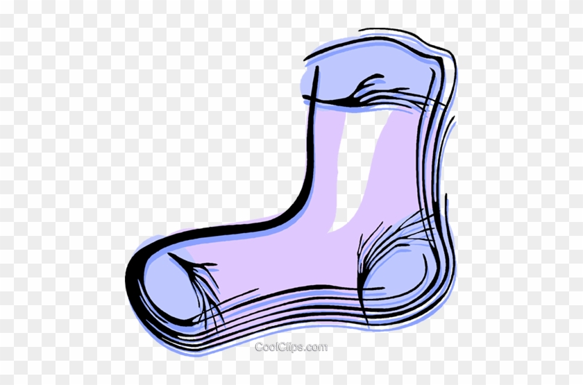 Socks Royalty Free Vector Clip Art Illustration - Socks Royalty Free Vector Clip Art Illustration #1609893