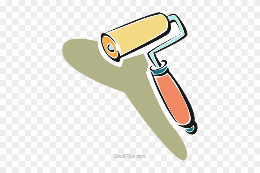 Paint Roller Royalty Free Vector Clip Art Illustration - Paint Roller Royalty Free Vector Clip Art Illustration #1610332